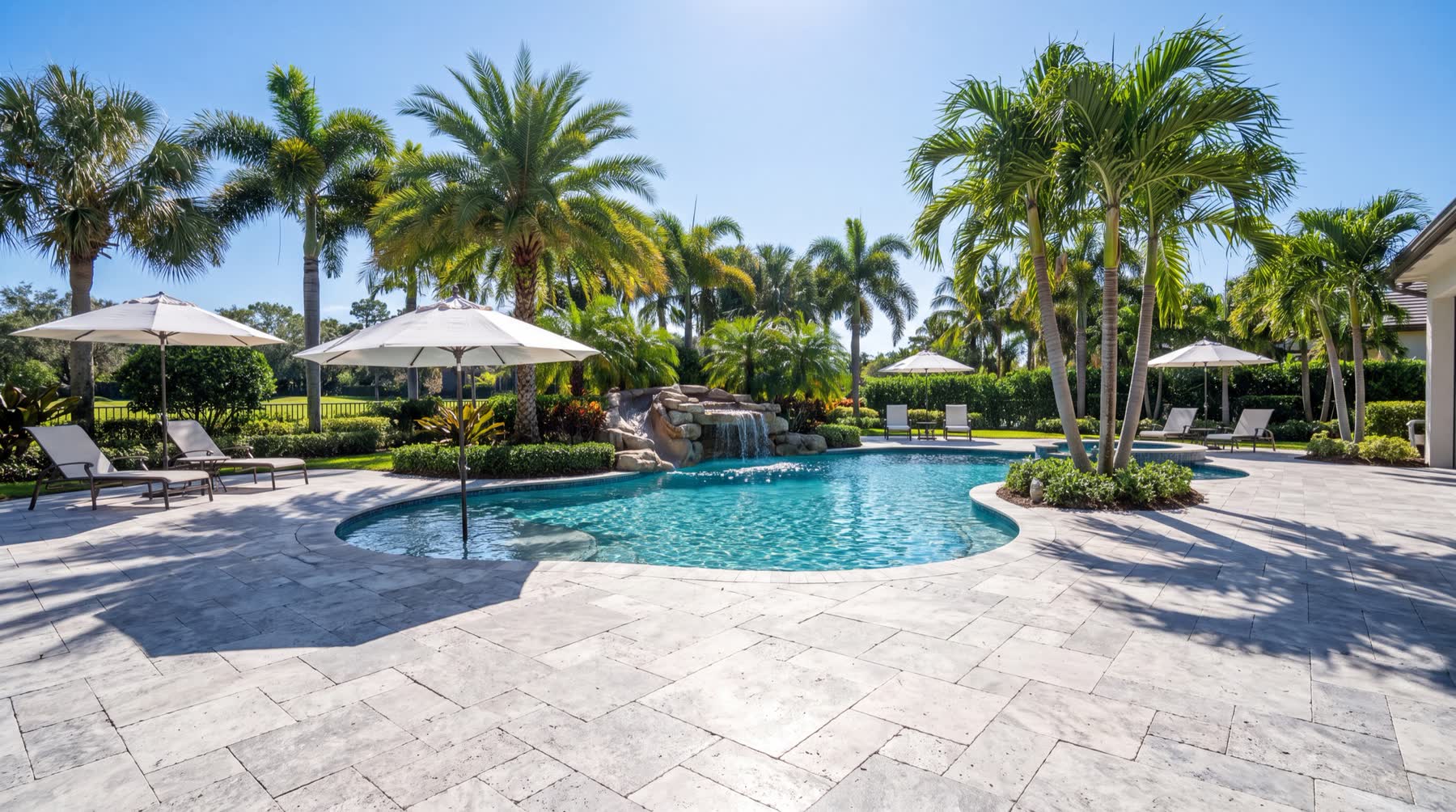 Pool deck pavers installed by Groundworks in Brevard County