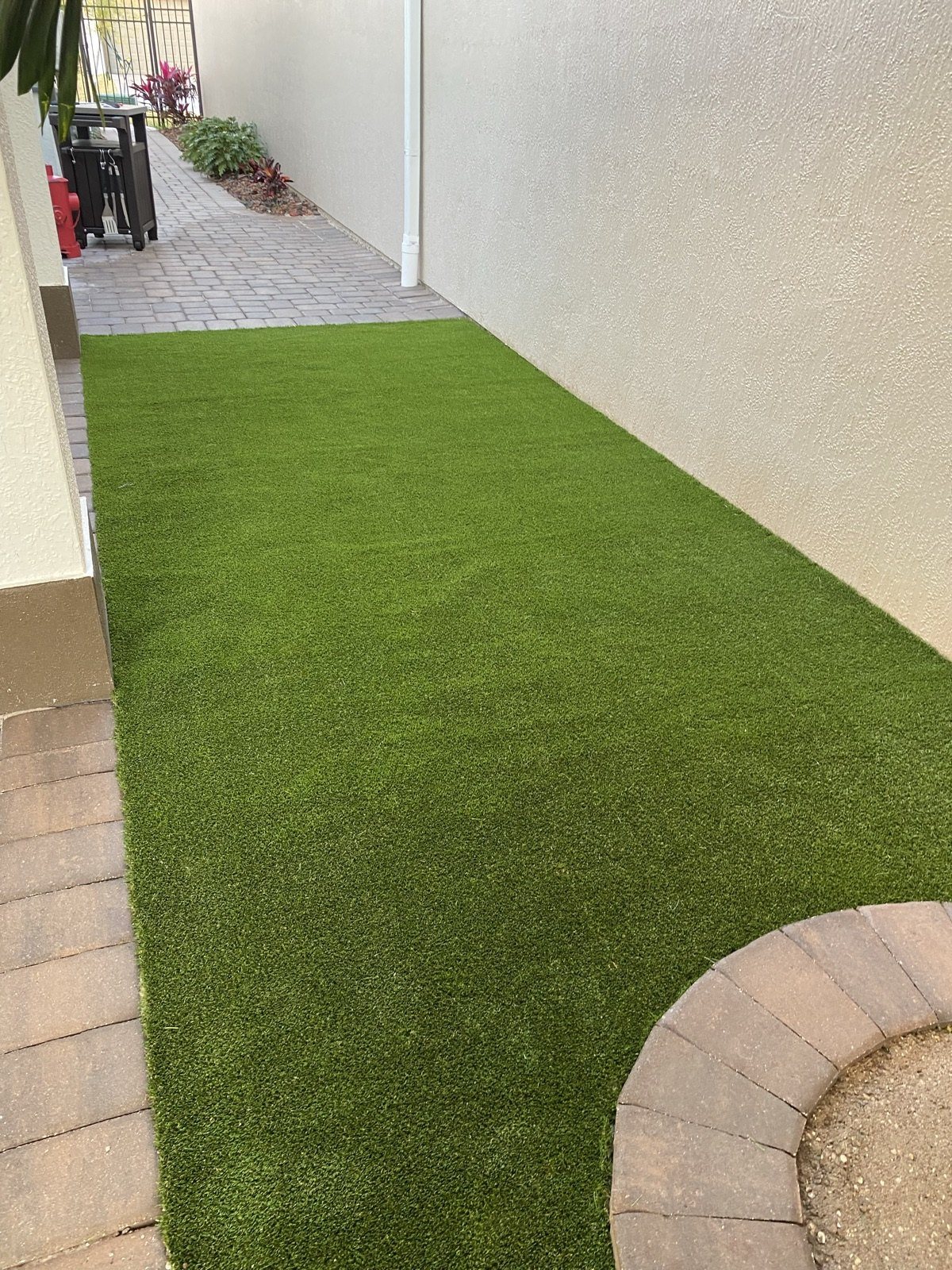 Completed paver and turf installation by Groundworks, Brevard County