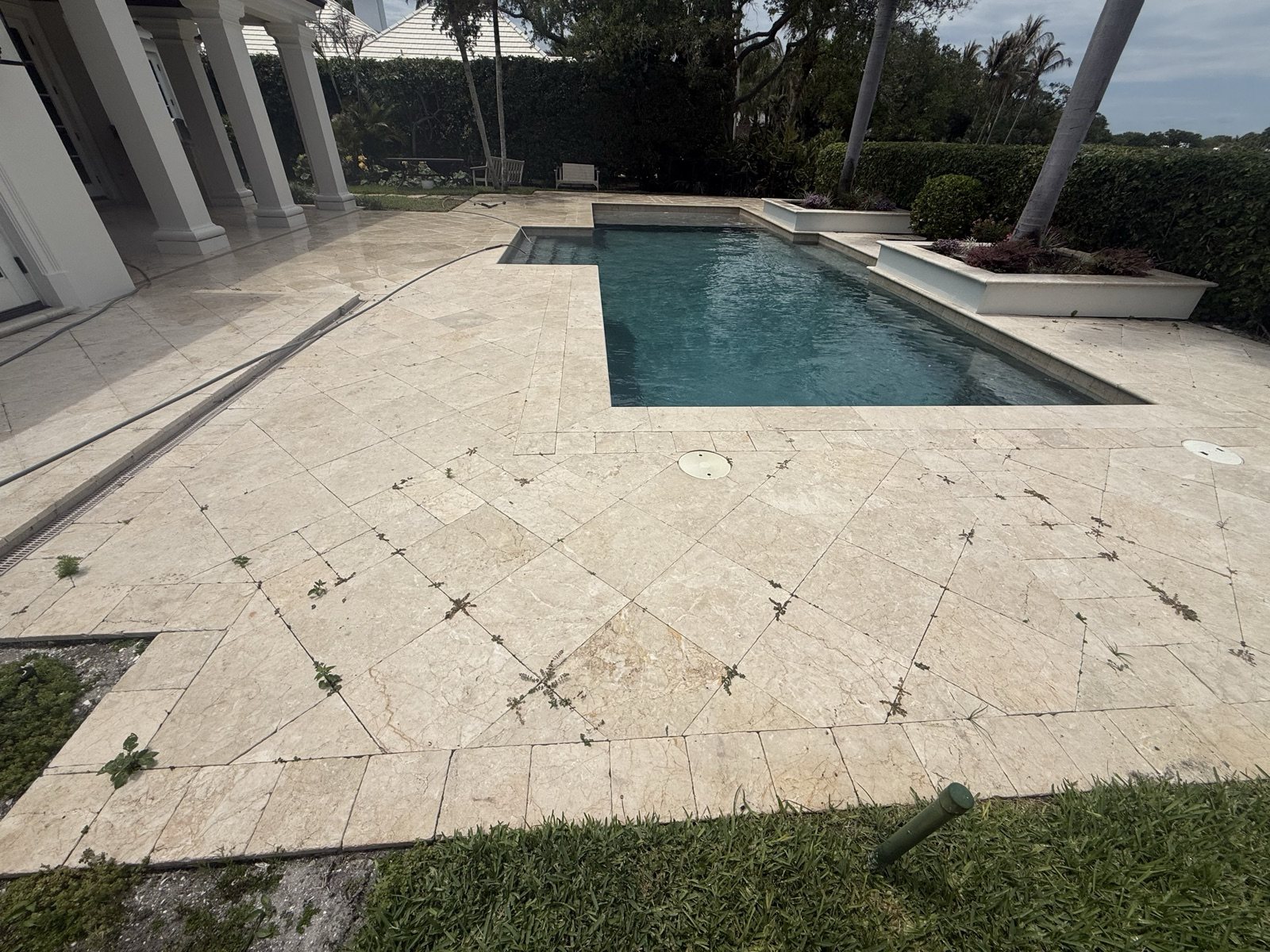 Completed paver and turf installation by Groundworks, Brevard County
