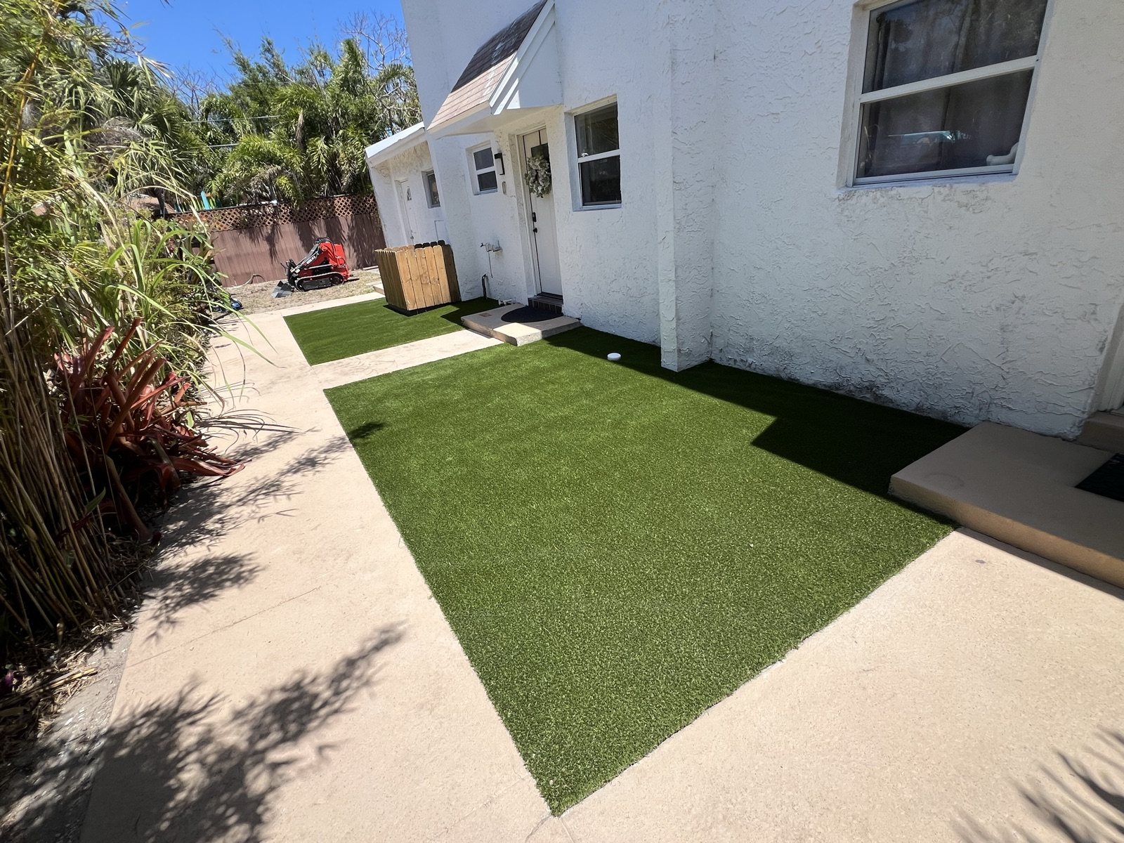 Completed paver and turf installation by Groundworks, Brevard County