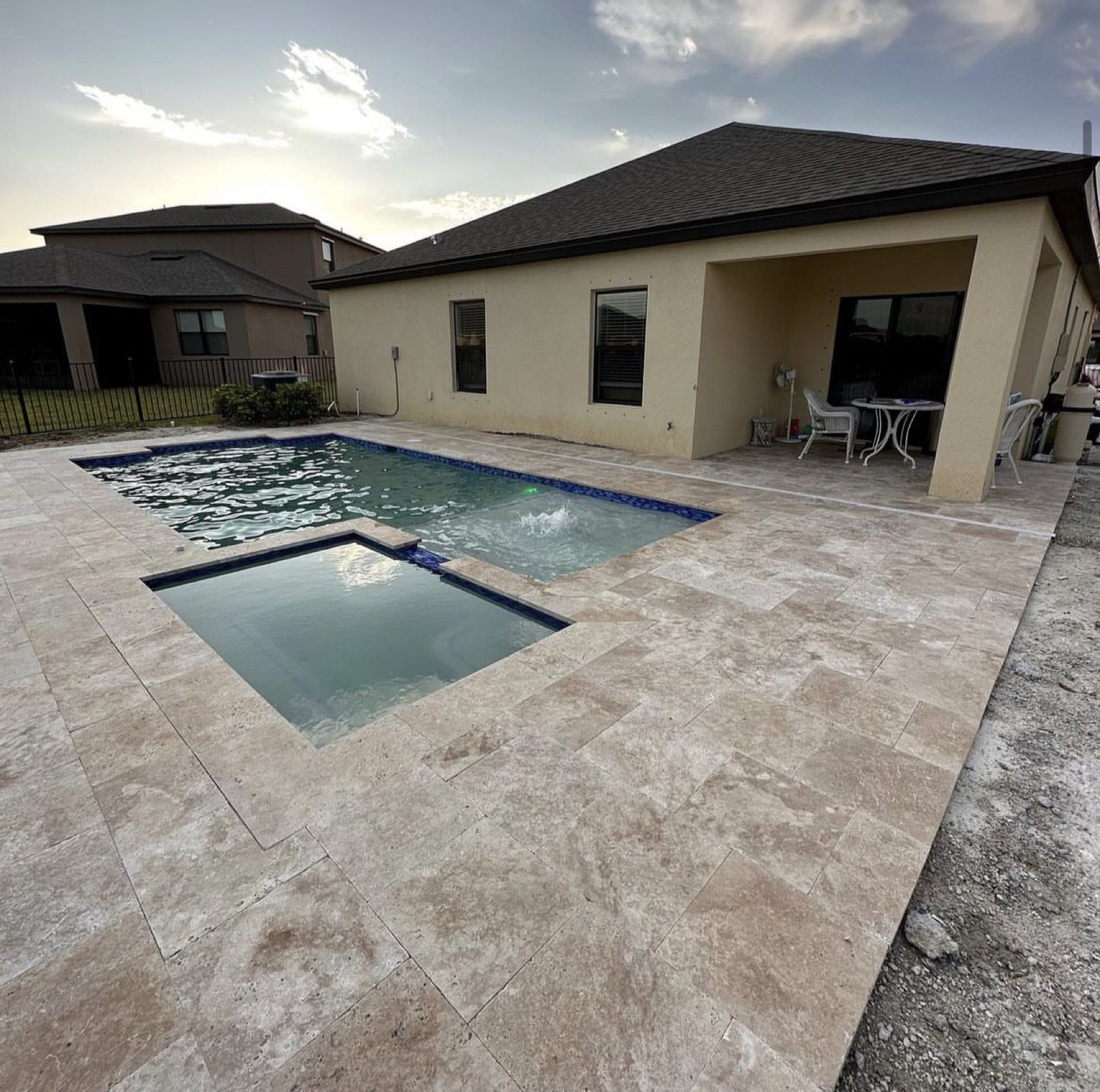 Completed paver and turf installation by Groundworks, Brevard County