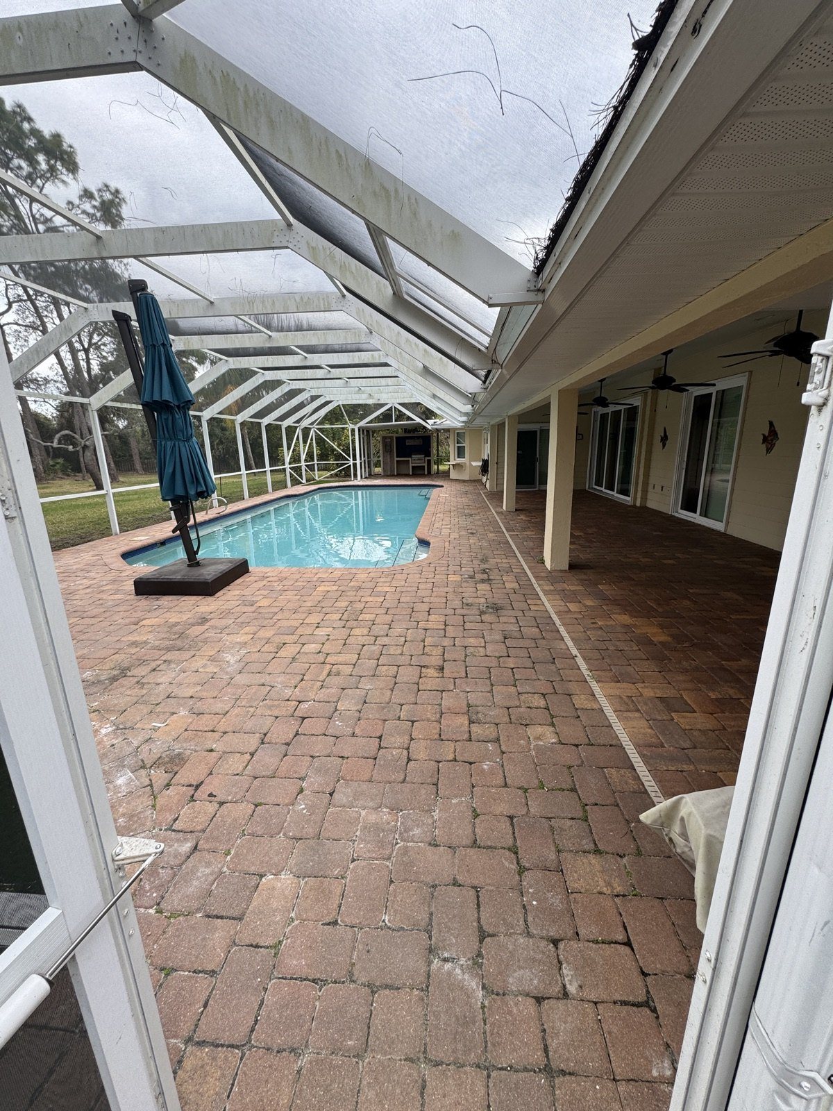 Completed paver and turf installation by Groundworks, Brevard County
