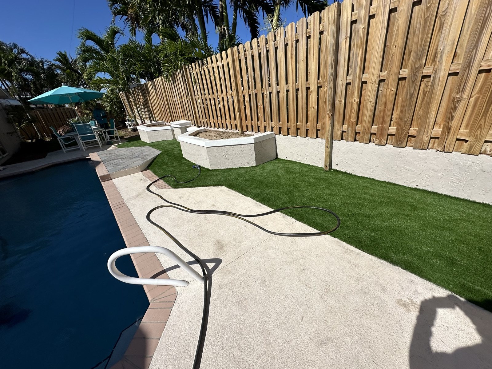 Completed paver and turf installation by Groundworks, Brevard County