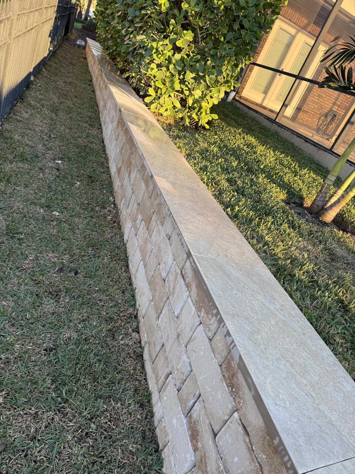 Completed paver and turf installation by Groundworks, Brevard County