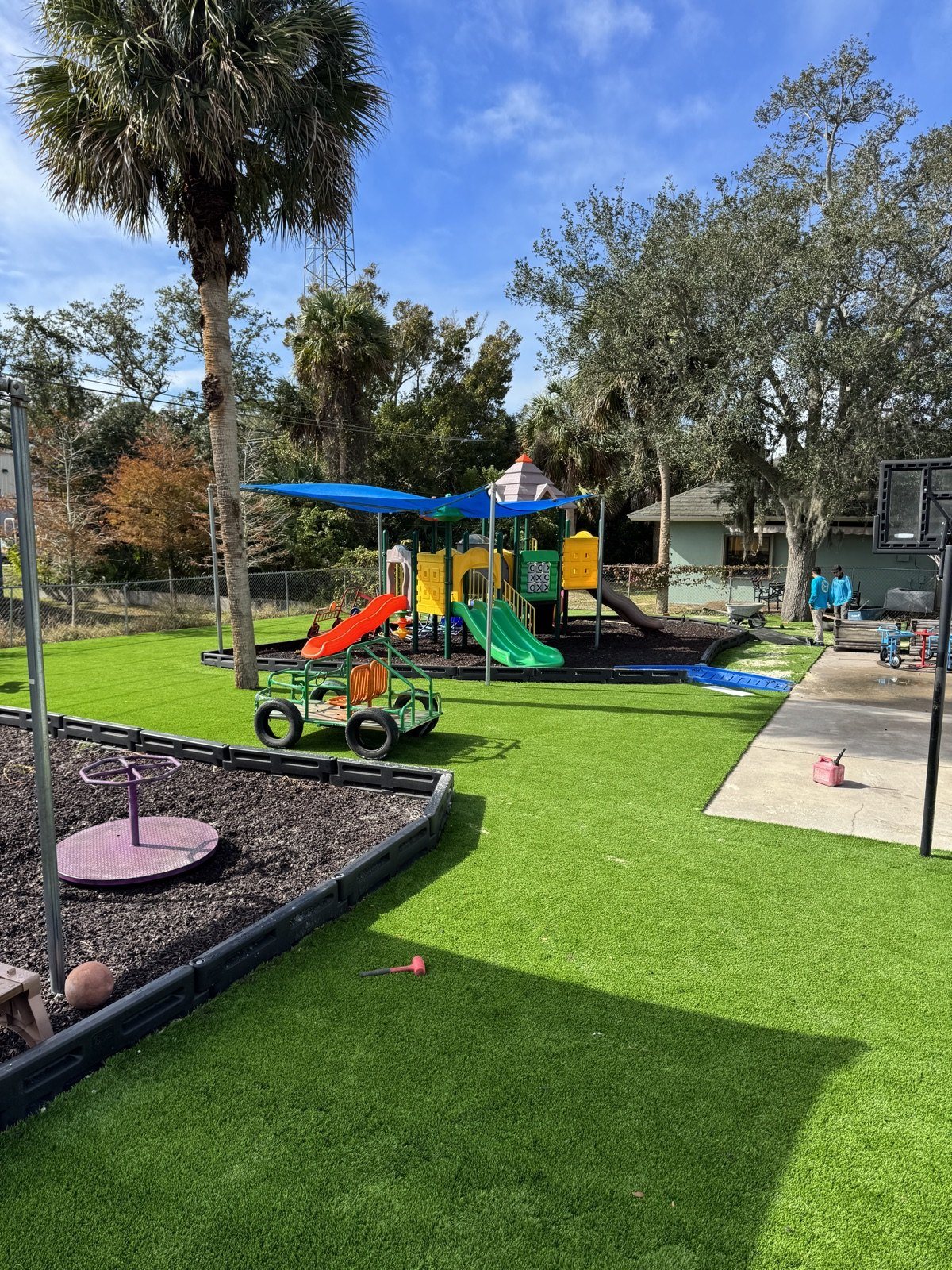 Completed paver and turf installation by Groundworks, Brevard County