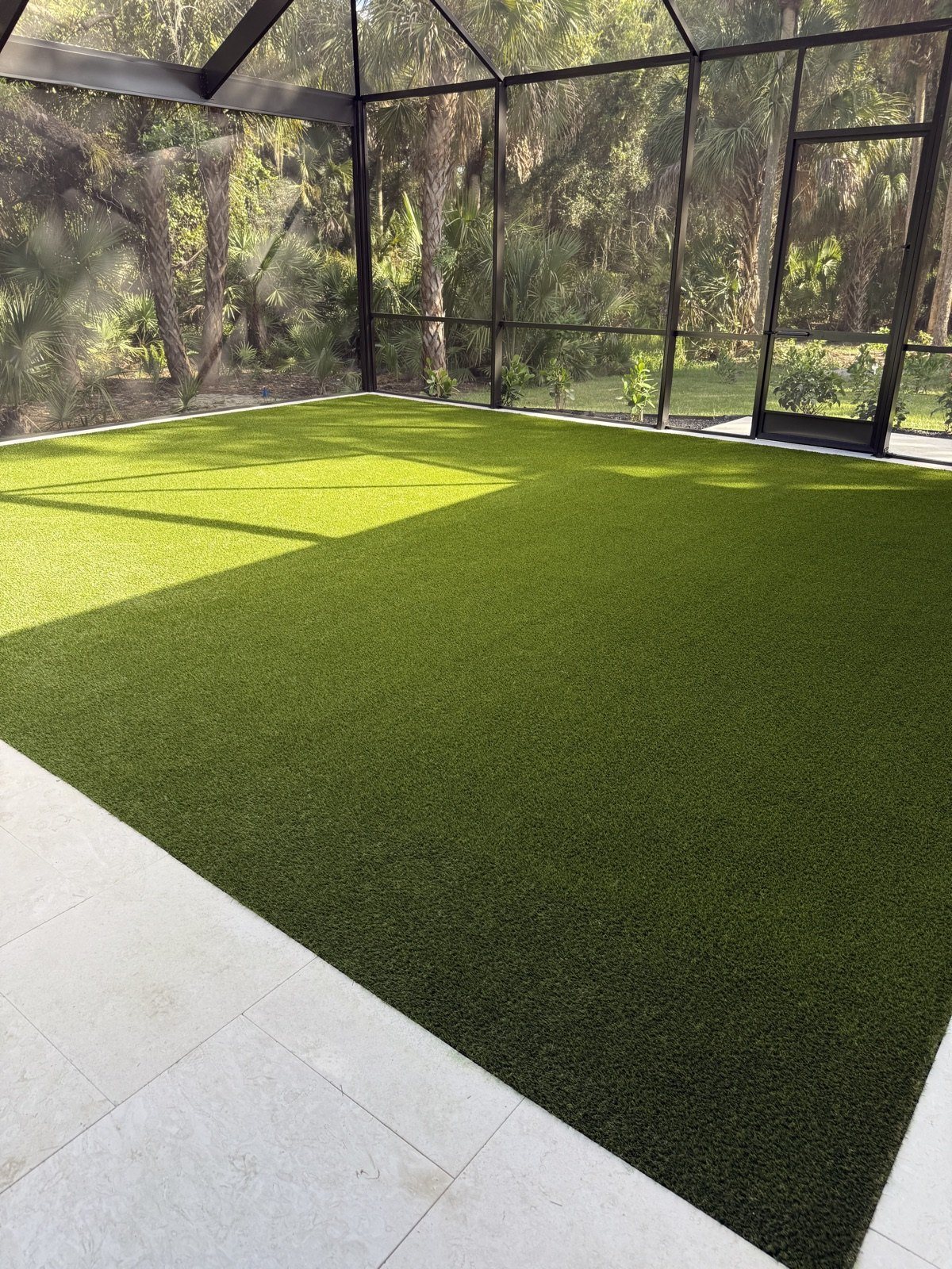Completed paver and turf installation by Groundworks, Brevard County