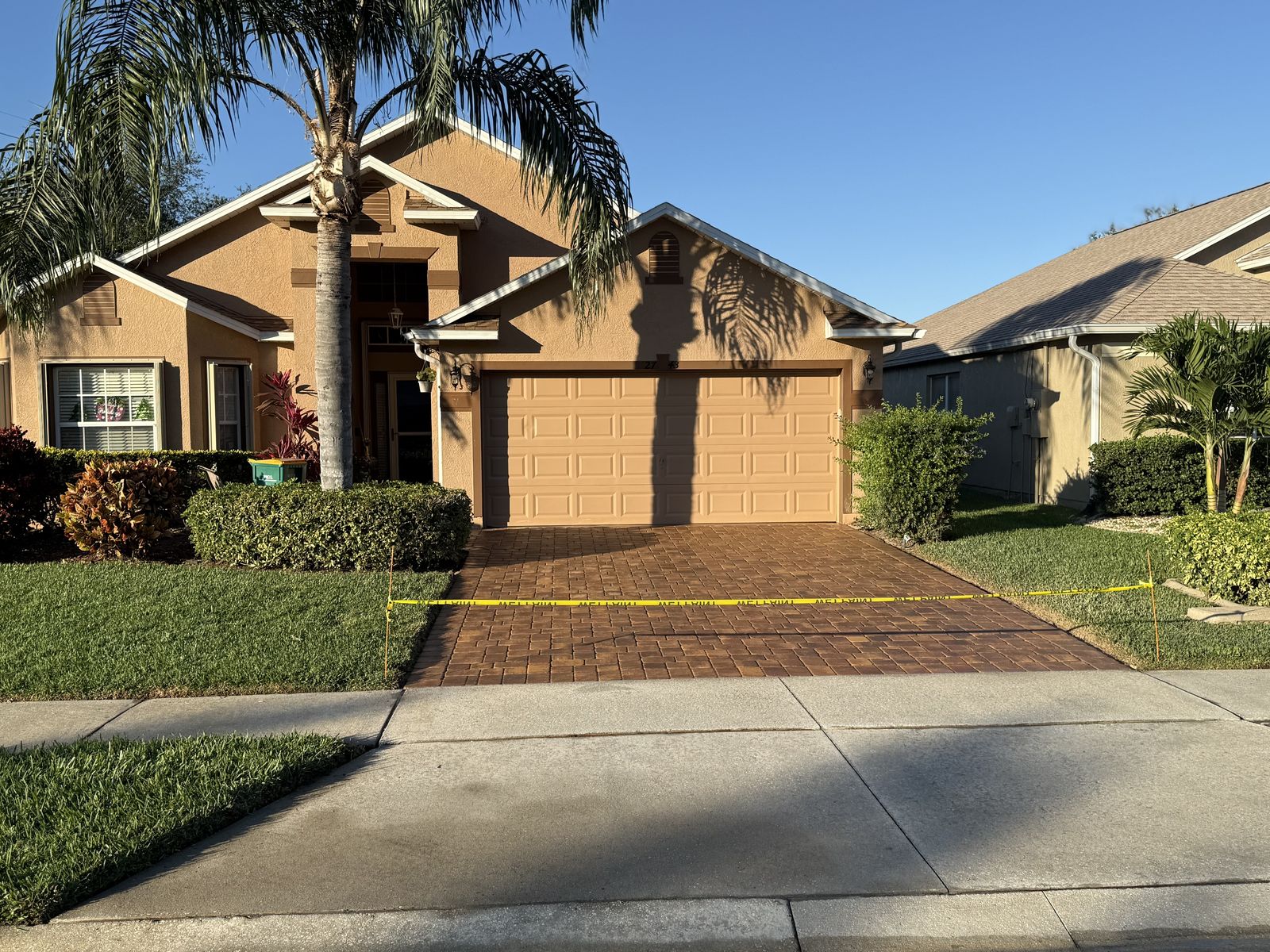 Paver surface cleaned and sealed by Groundworks, Brevard County