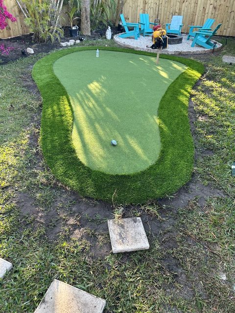 Completed paver and turf installation by Groundworks, Brevard County