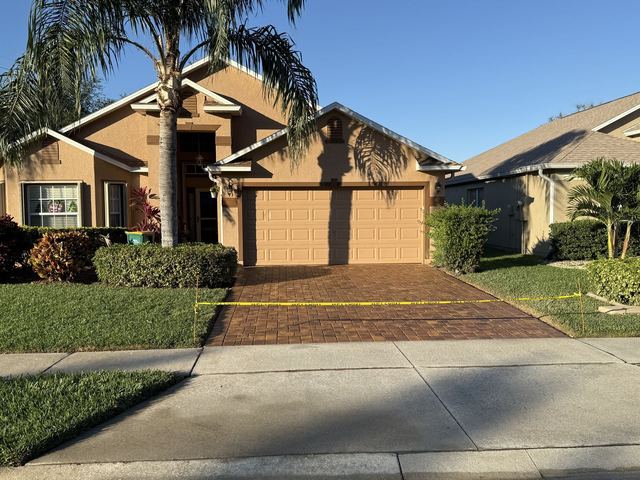 Paver surface cleaned and sealed by Groundworks, Brevard County