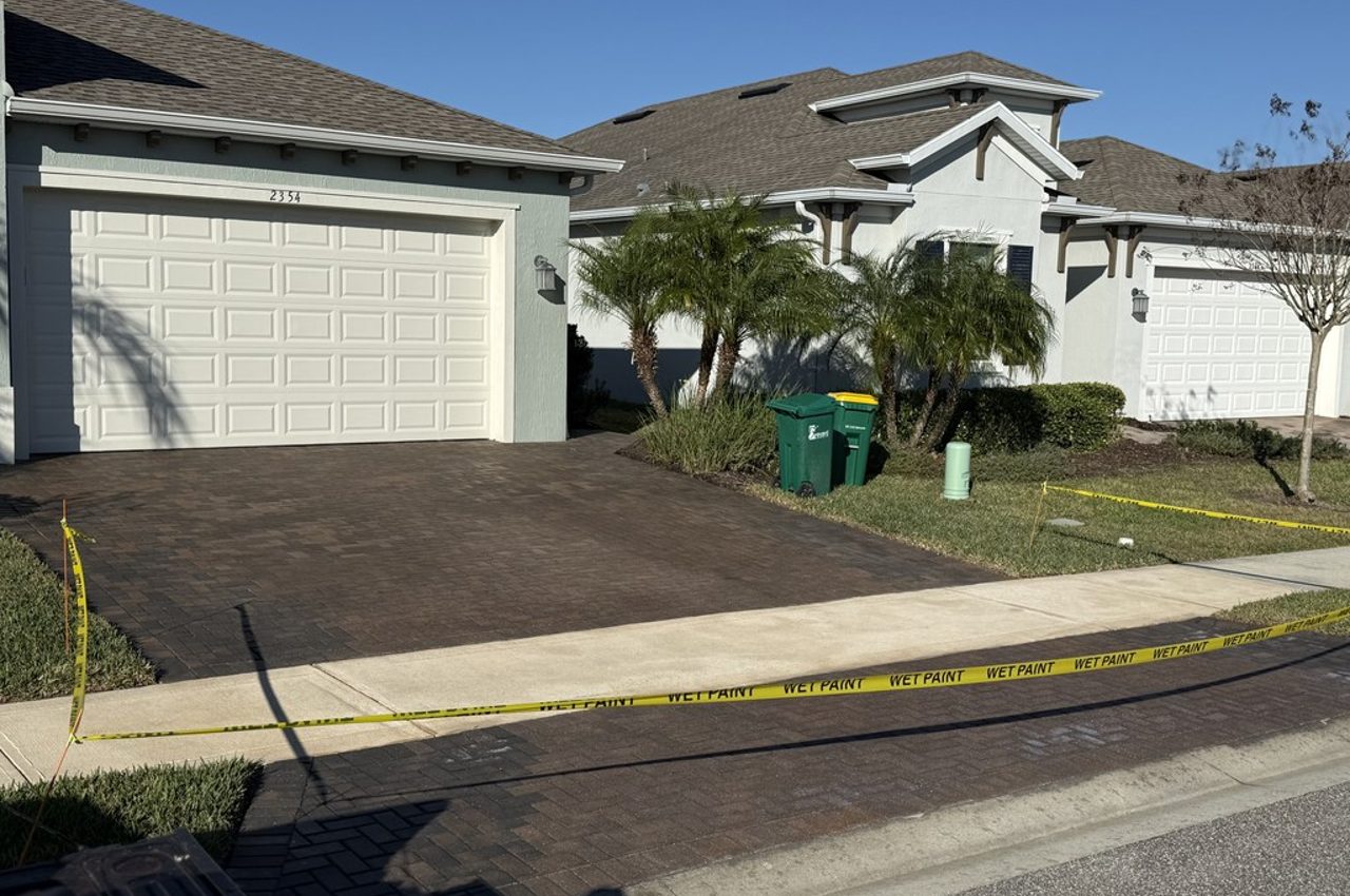 Driveway before